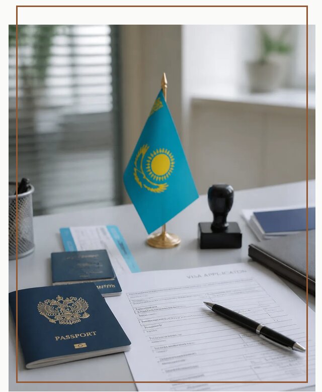 Оформление визы в Казахстан для поездки и работы в Соликамске