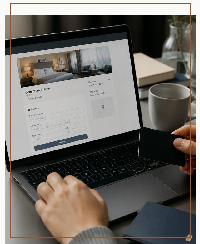 Оплата бронирования Booking в Соликамске по цене от 4637 р. | Гиперактив-Слк